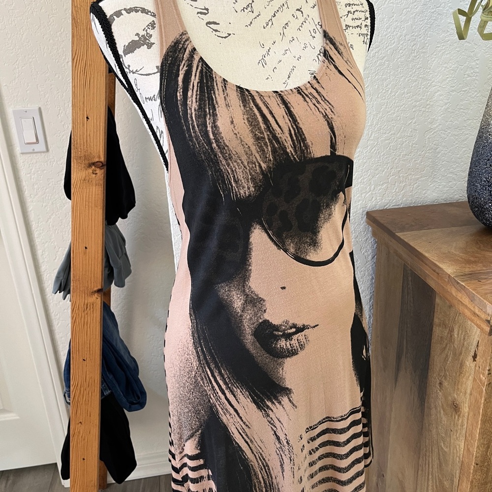 Stylish Graphic Print Dress
